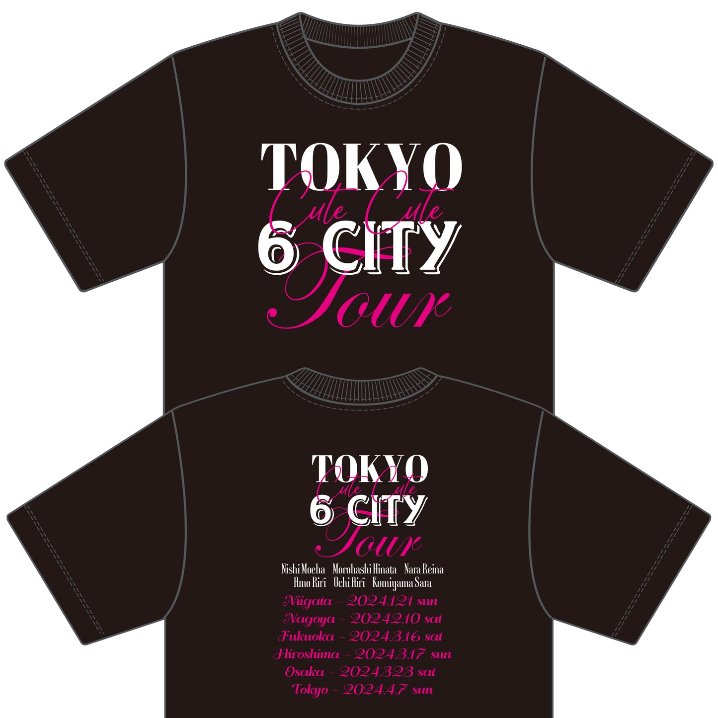 東京CuteCute 6都市ツアー T-シャツ